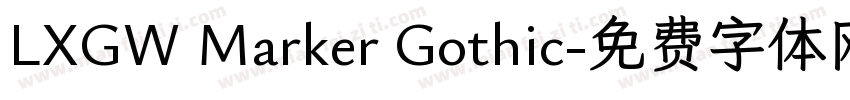 LXGW Marker Gothic字体转换
